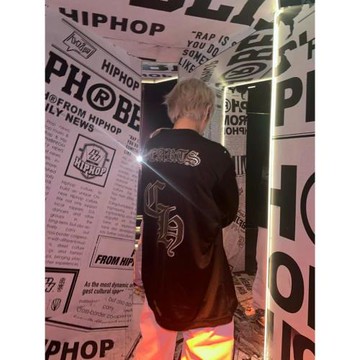 mattyboy   V領 黑色雙層網眼冰球服 長袖 男女 運動 休閑 時尚