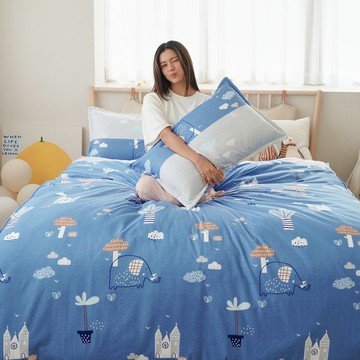 德國銀離子抗菌-舒柔棉冬包(單/雙/加大/特大)鋪棉兩用被組/UA006