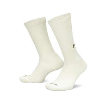 長襪 Everyday Cushioned Crew Socks 米白 黑 中筒襪 休閒襪 襪子 FZ3073-133