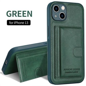 適用iphone13手機殼蘋果12proMax手機插卡皮套11支架帶卡槽保護殼