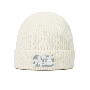 The North Face 北面 男女款 米色 LOGO布標毛帽