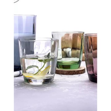 意大利進口波米歐利耐高溫普通玻璃果汁杯啤酒杯牛奶杯商用漱口杯