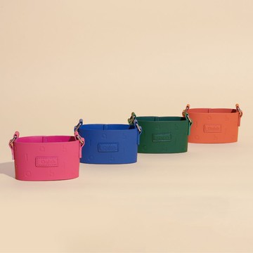 Oolab字母皮革杯提袋-甜酷系列