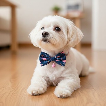 紅鶴款 蝴蝶結寵物裝飾項圈 貓咪 兔子 小型犬 迷你犬