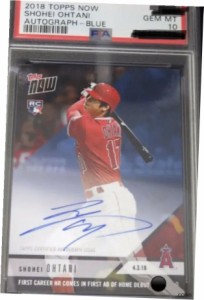 トレーディングカード Shohei Otani Autograph MLB 1st HR Card PSA 10