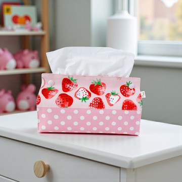 小草莓面紙盒套