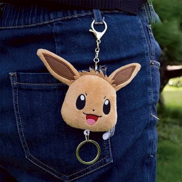 Pokemon 精靈寶可夢-大頭伸縮吊飾伊布ToysRUs玩具反斗城