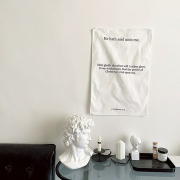 JIN CHA GOD-棉麻質感掛布 He hath said unto me /基督/受洗禮