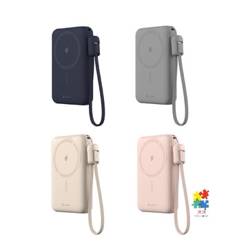 【ADAM 亞果元素】VIONTA C2 Pro  磁吸充電電源 無線充 WH標示 可上飛機 10000mAh 行動電源