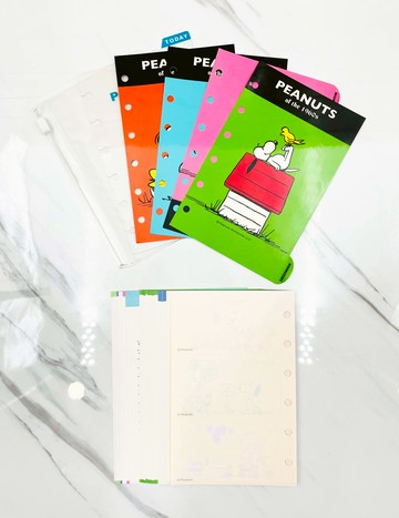 【震撼精品百貨】史奴比Peanuts Snoopy~史奴比 六孔補充內頁-房子綠*26669