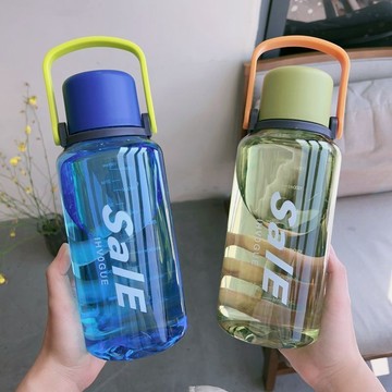💥桃園出貨💥水杯大容量便攜高顔值塑料杯子男學生耐高溫夏季防摔戶外運動水壺