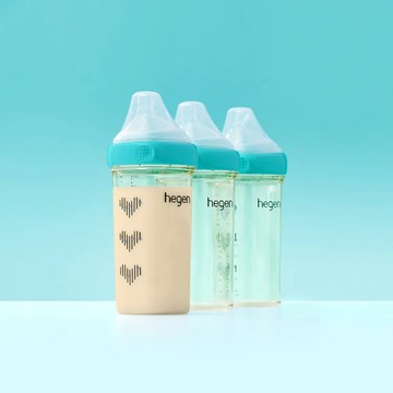 【hegen】x Selina 聯名款PPSU多功能寬口奶瓶330ml-誕藍