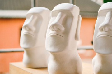 復活島摩艾Moai擴香石/三件組 聖誕節交換禮物