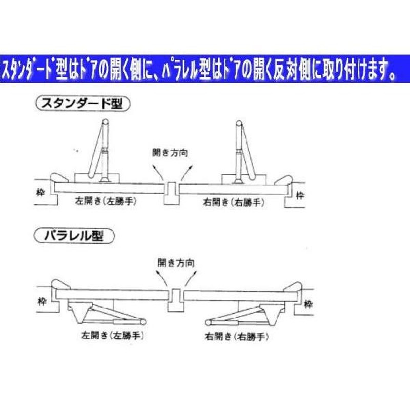 ミワロック ドアクローザー ドアチェック KM313P-HS1パラレルタイプ