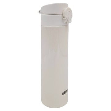 THERMOS 膳魔師 保溫瓶，SUS304不鏽鋼，超輕量190g，400ml，可拆卸飲口座  珠光白  1個