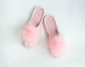 結婚拖鞋 - 針織拖鞋 - 女士家居鞋