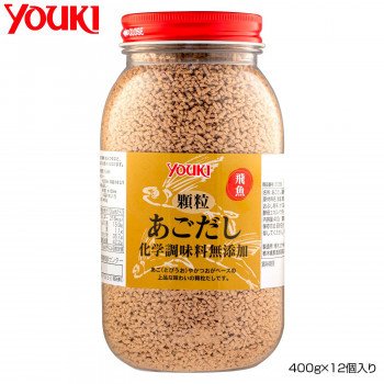 YOUKI ユウキ食品 顆粒あごだし化学調味料無添加 400g×12個入り 210350 同梱・代引不可