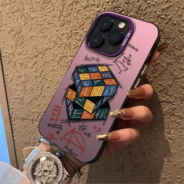 免運+隔日🚚元氣手機殼 塗鴉魔方公式 適用於蘋果17promax 16Pro 15plus 14 13 12 11防摔