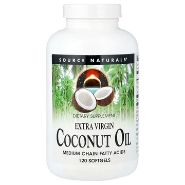 Source Naturals, 初榨椰子油，120 粒軟凝膠