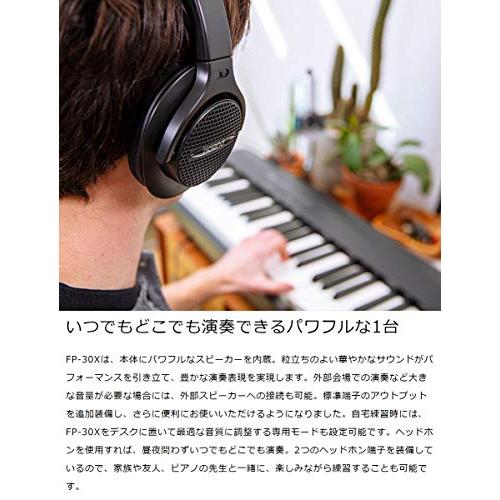 Roland FP-30X BK 電子ピアノ 88鍵盤 XスタンドXイスヘッドホンセット