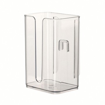 FaSoLa 免打孔卡扣壁掛紙巾盒/面紙盒 透明色 浴室壁掛收納 抽取方便  1個