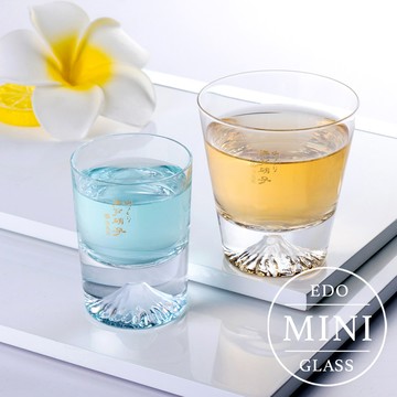 【任2件95折】現貨 田島硝子 富士山杯 迷你經典款x經典款 威士忌杯+冷酒杯2入組 酒杯 玻璃杯 MINI迷你版 隨飲料變色 日本原裝 最佳禮物 伴手禮推薦 TG20-015-MR+TG20-015-CS 熱賣中!