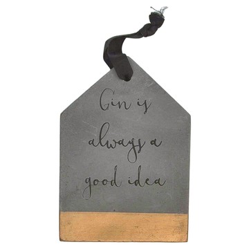 creativeTopss Ava混凝土掛飾 Gin is always a good idea  家  總高14cm