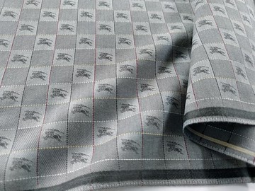 Burberry 復古手帕 - 口袋巾 緹花織紋 18 x 18 英吋