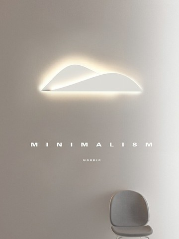 北歐極簡壁燈創意造型云朵裝飾燈客廳墻壁燈現代簡約臥室床頭燈