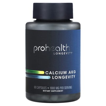 ProHealth Longevity, 鈣 AKG Longevity 膠囊，60 粒（每粒 500 毫克）