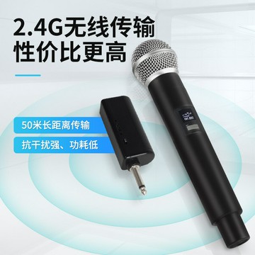 2.4G無線麥克風話筒一拖二專業戶外舞臺音響家用直播聲卡唱歌話筒【北歐居家生活】