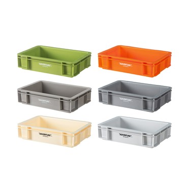 【日本霜山】工業風可層疊式桌面收納盒-3入-多色可選-橄欖綠