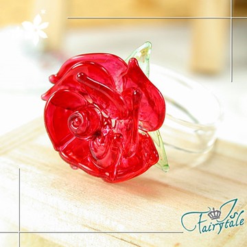 【伊飾童話】熱戀凡爾賽＊光透玫瑰戒指/尺寸可選