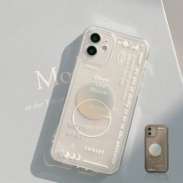 台灣出貨❤創意月球iPhone16手機殼蘋果15透明14Pro max適用8p情侶X套11/12