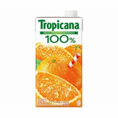 キリン トロピカーナ 100% オレンジ 1000ml紙パック×6本入｜ 送料無料