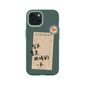 iPhone 15 Clear 憂墨綠 - 好日曆 GOODAY (星期安有限公司) - 好日子筆記(黑字款)