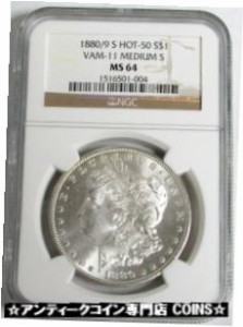 アンティークコイン コイン 金貨 銀貨 S OVERDATE VAM MORGAN SILVER DOLLAR COIN NGC MINT STATE