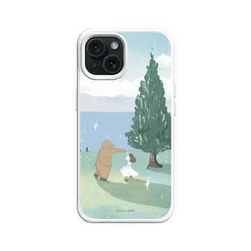 iPhone 15 SolidX 白 - 咻咻熊 XiuXiubear - 跳一支舞吧！