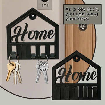 洛陽牡丹 多功能支架可雙面膠粘貼鑰匙收納架可打孔牆面收納掛架