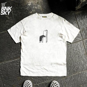 王有病工作室 220G 透氣正肩版 ！趣味設計抽象短袖T恤黑白色男女