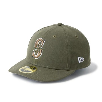 NEW ERA 男女 59FIFTY LP 日版 NE MLB 西雅圖水手 橄欖綠 NE14951792