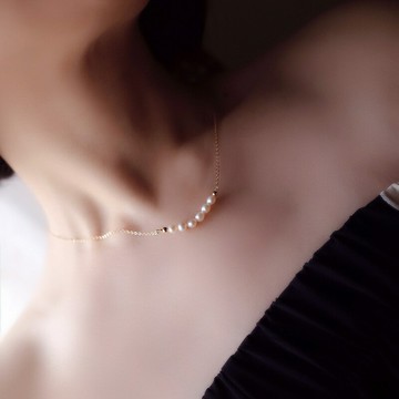 十四行詩｜珍珠圓舞晨光項鍊 S925銀 梧桐好物嚴選