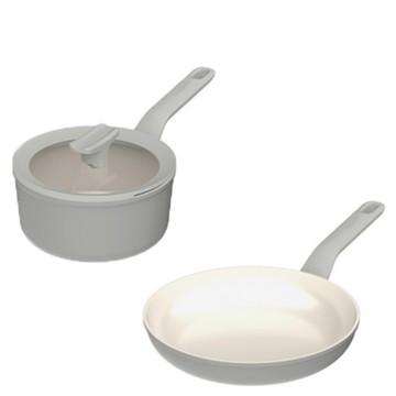 BergHOFF 貝高福 Balance平底鍋28cm+湯鍋18cm 超值二件組 - SA(鼠尾草綠)