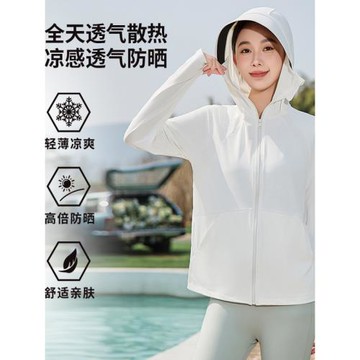 防曬衣女夏季2025新款黑膠大帽檐冰絲透氣寬松防紫外線防曬服外套