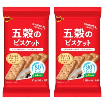 BOURBON 北日本 布如蒙 五穀餅乾 8包  140.8g  2袋