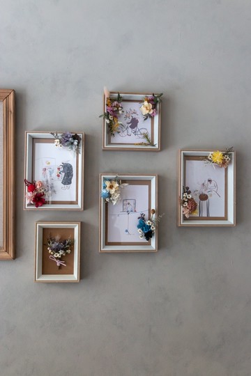 藝術家Chita Lu聯名長方花框 - 永生乾燥花禮 (附包裝盒)