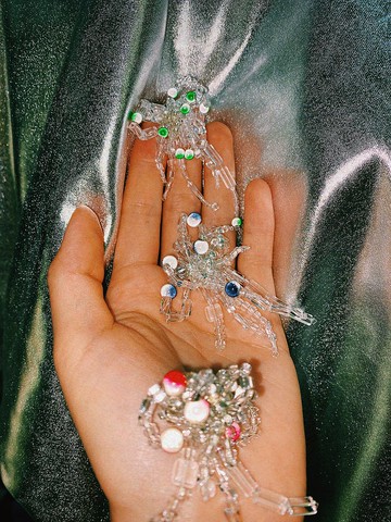 異星花語 閃電冰花 耳環