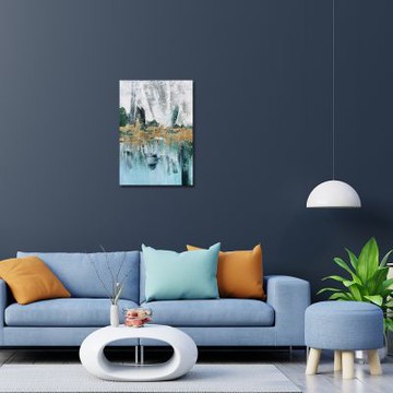 御畫房 當代國家級展覽畫家 抽象系列手繪油畫70×100cm(DB-139)