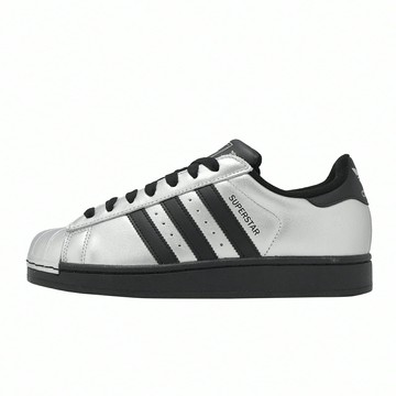 adidas 愛迪達 休閒鞋 Superstar II W 女鞋 銀 黑 復古 皮革 貝殼鞋 IH1599