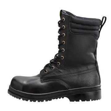 Soletec 【鋼頭長筒軍靴】黑色寬楦高筒安全鞋 S1095